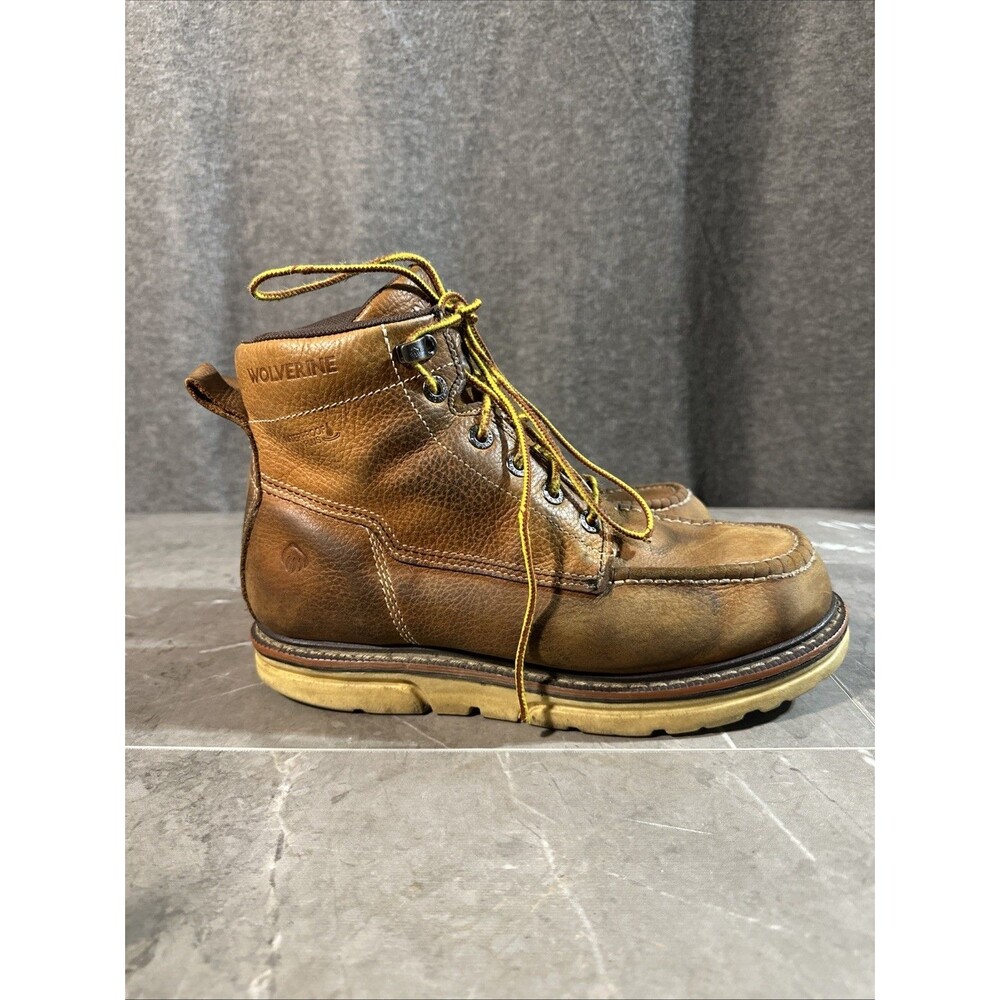 Wolverine Waterproof Apprenticeship Wedge 6" Moc-Toe Work Boots Men’s 9EW B13
